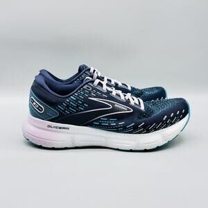 Brooks Shoes Womens 9.5 D Blue Glycerin 20 Mesh Road Running Athletic Sneakers
